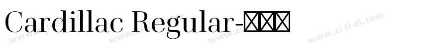 Cardillac Regular字体转换
